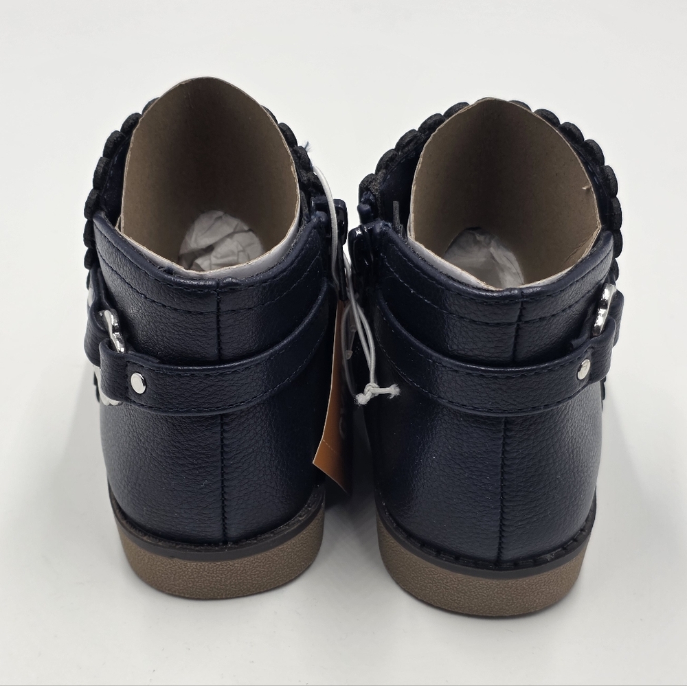 NEW Gymboree girls' Scalloped Flower Buckle Booties size 9 - Picture 6 of 7
